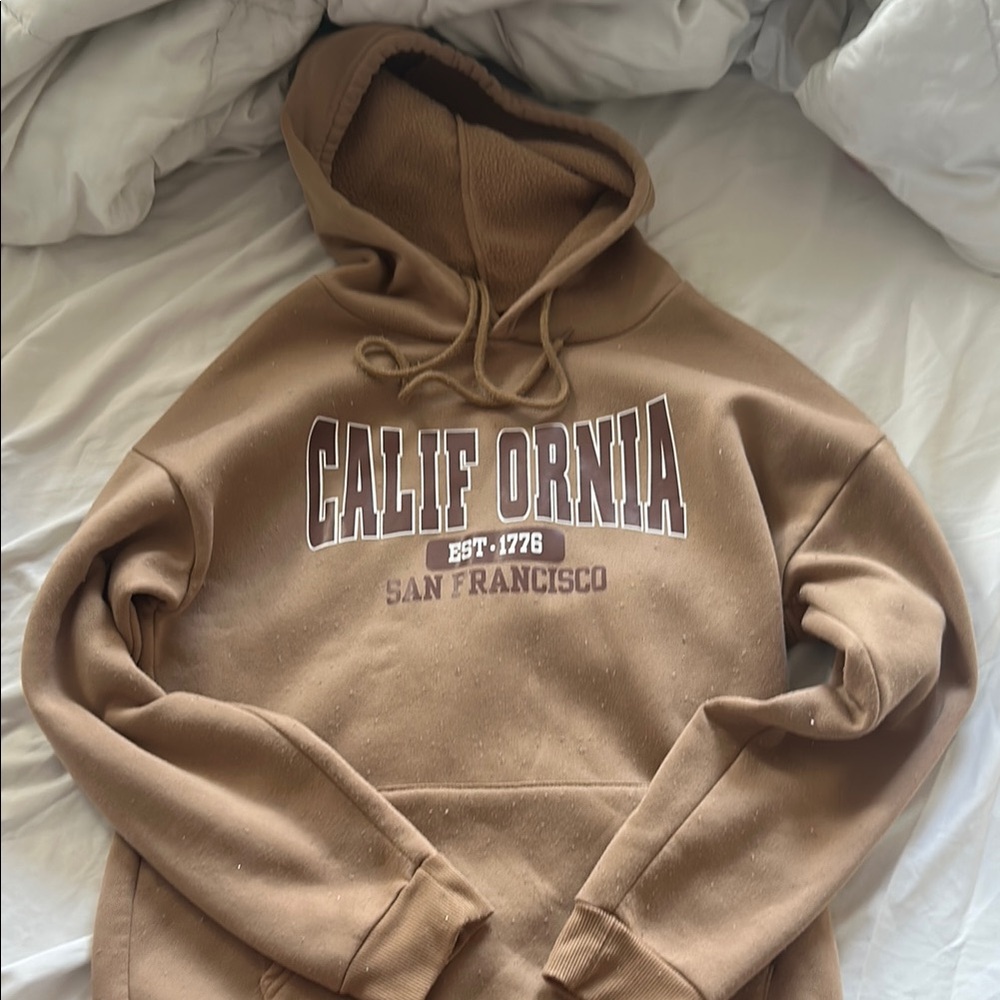 California San Francisco Tan Hoodie